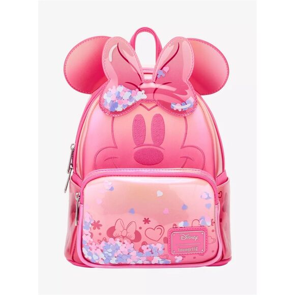 Loungefly Disney Minnie Mouse Pink Confetti Mini Backpack main image 4